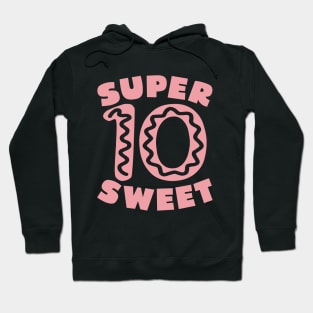 Super Sweet 10 Donut Birthday Hoodie